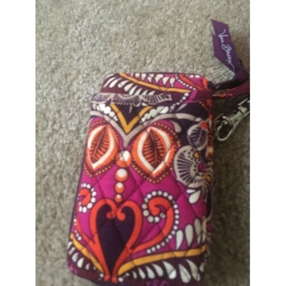 Vera Bradley Women's Graphic Print Bifold Wallet Wristlet Zipper - Picture 2 of 7